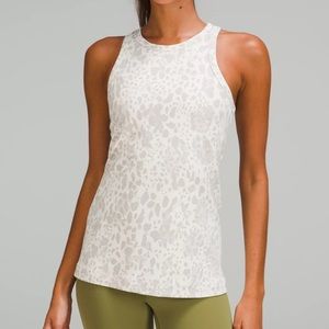 Lululemon Align Hip-length Racerback Tank Top Cheetah Sz 8
